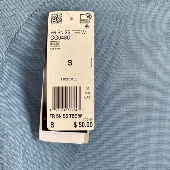 Adidas Climacool Athletic Blue Running Top Womens Small New With Tags - Picture 5 of 11